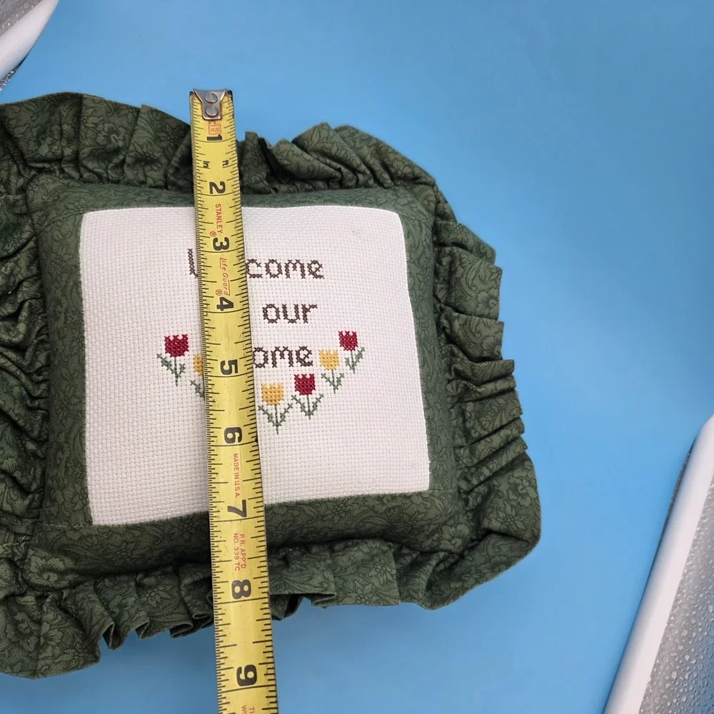 Needlepoint Decorative Hanging Pillow 